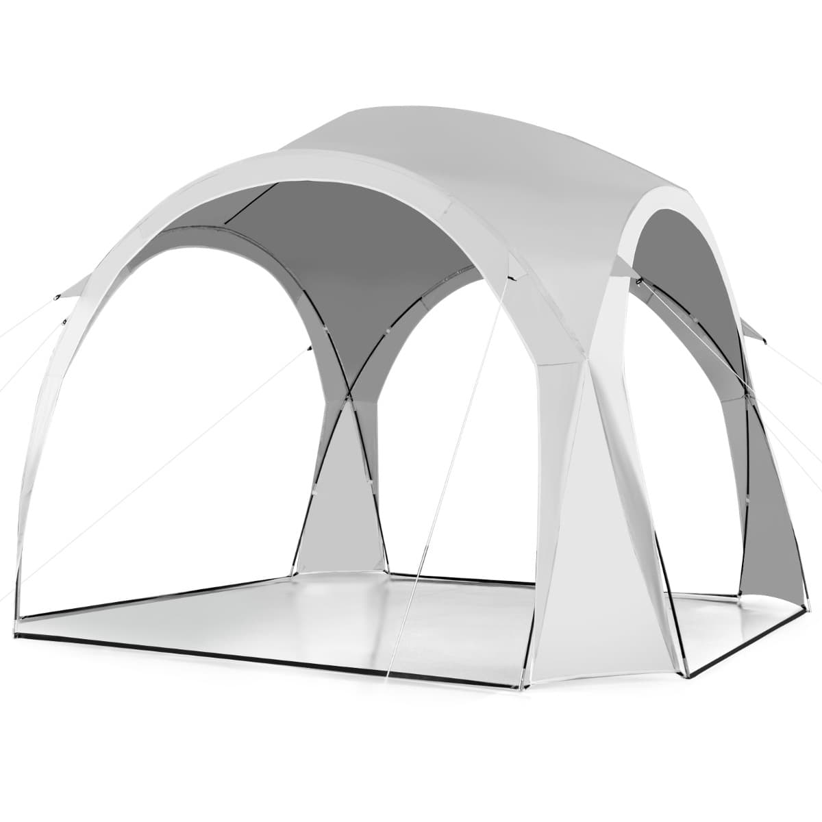 CostwayGrand Abri Solaire pour 6-8 Personnes 327 x 327 cm pour Camping Jardin Pique-nique Pêche
