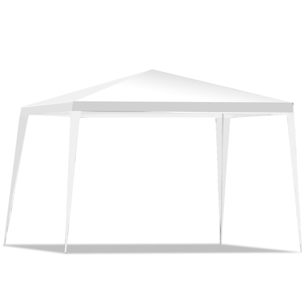 CostwayTente D'extérieur de 300x300cm Tonnelle Piquets Cordes à Vent Tente de Fête pour Jardin Plage Marché Aux Puces Auvent Instantané Commercial