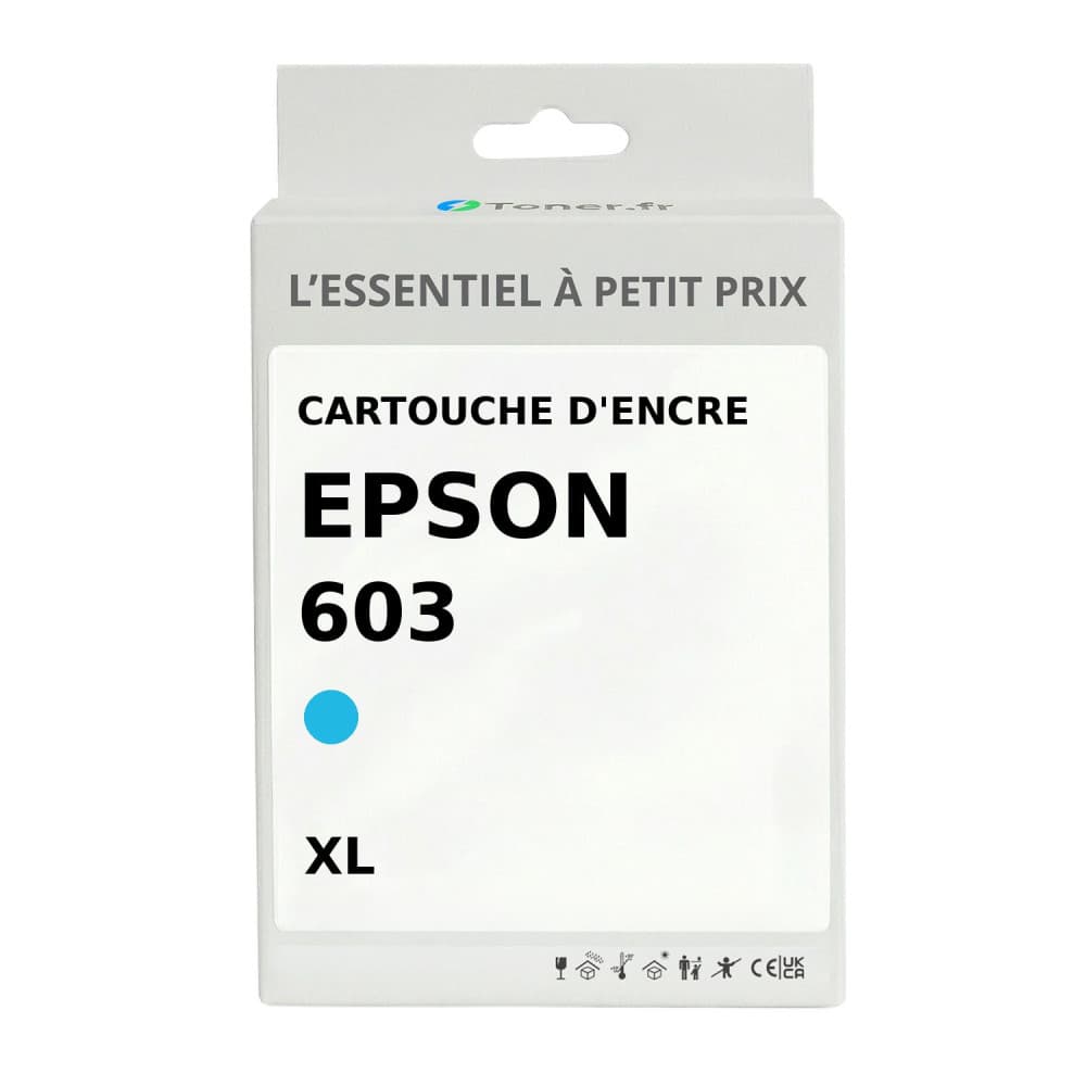 Cartouche d'encre compatible Epson 603 XL Cyan