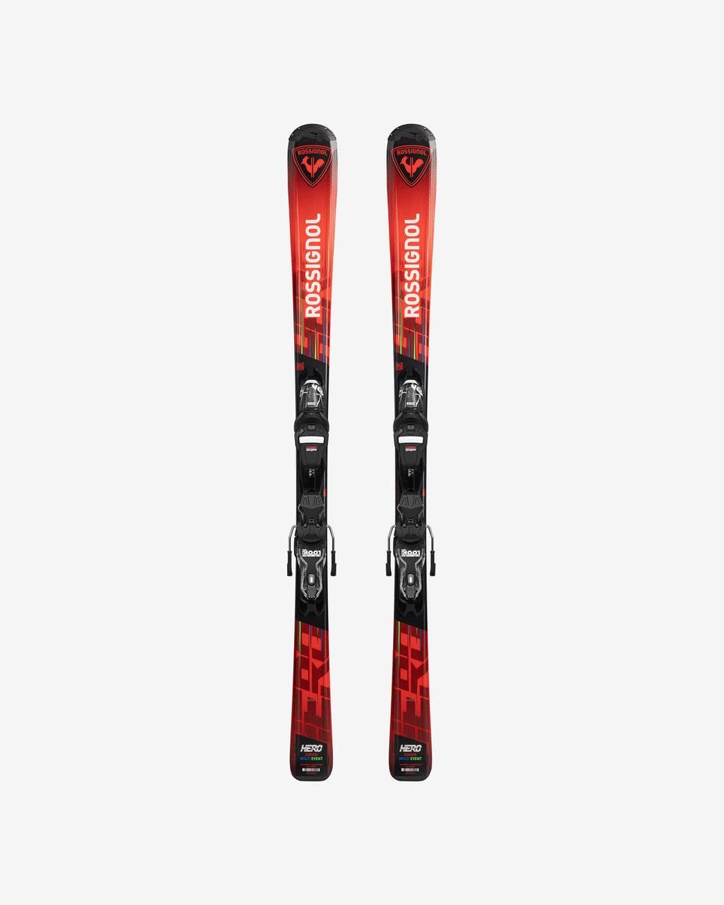 Skis Rossignol Hero 2026 100 - 140 + fixations KID 4 GW B76 rouge noir junior - 120
